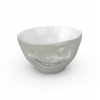 Miska porcelanowa MRUGAJĄCA szara 500 ml - TASSEN