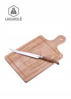 Nóż z deską z drewna kauczukowego - LAGUIOLE 
