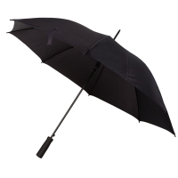 Czarny parasol automatyczny z wygodną rączką - Dwight 
