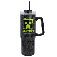 Minecraft Kubek termos termiczny ze stali nierdzewnej ze słomką 940ml STOR