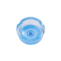 Popielniczka szklana  GLASS ASHTRAY elegancka 4 kolory LAGUIOLE Niebieska