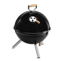 Grill ogrodowy piknikowy okrągły Kulisty COOKOUT - Czarny