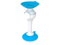 Stojak na telefon Gumbite "Dolli" Przyssawka - biało-niebieski