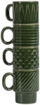Filiżanki ceramiczne 100ml 4szt do espresso retro Zielone - Sagaform