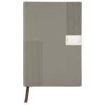 Notes A5 96k linie notatnik PU z recyklingu szary