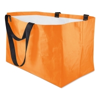 Duża laminowa torba na zakupy PP SHOPPERBAG XXL 55x35x37cm pomarańczowa